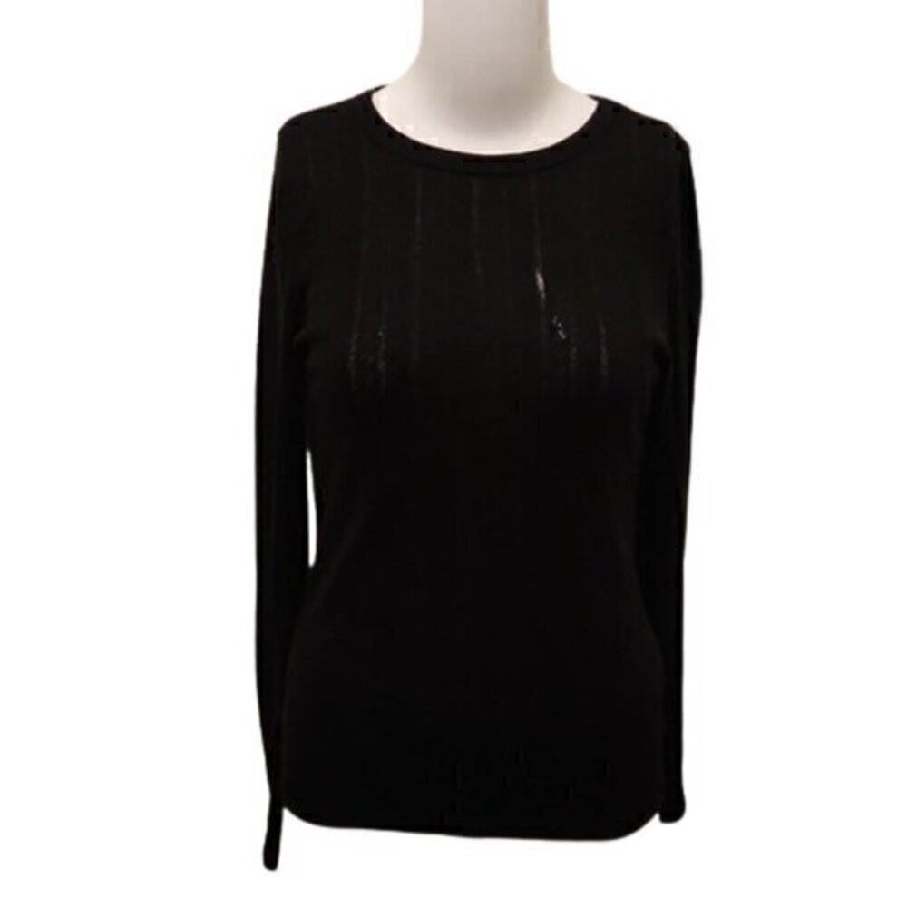 [Level Up] Black Crew Neck Long Sleeve- Size L